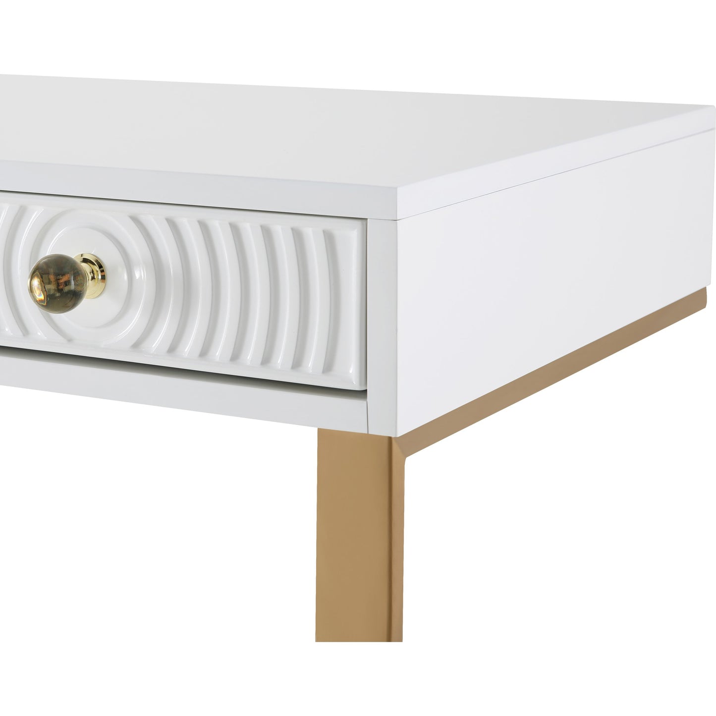 007 SR-833841 | Additional Silo | Janie Lacquer Desk by TOV Furniture. Made from mdf in a transitional style.
