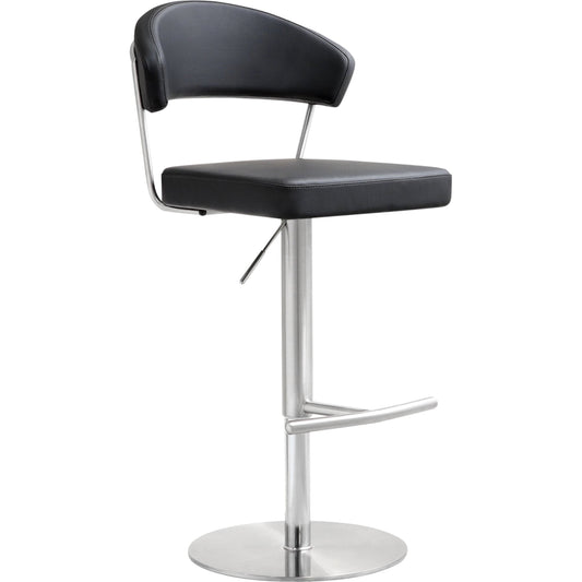 Cosmo Steel Barstool by TOV Furniture. Made from stainless steel, eco leather in a modern style.