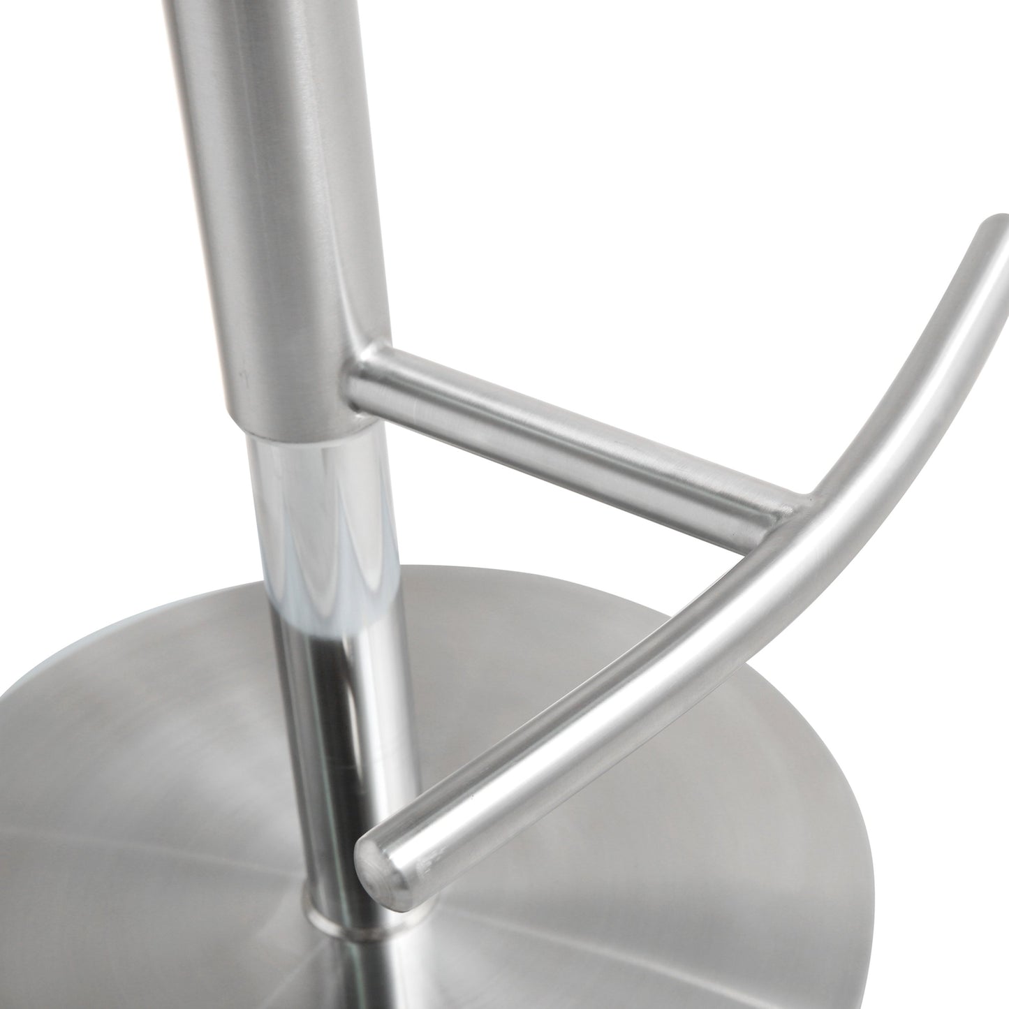 021 S-245368 | Additional Silo | Cosmo Steel Barstool by TOV Furniture. Made from stainless steel, eco leather in a modern style.