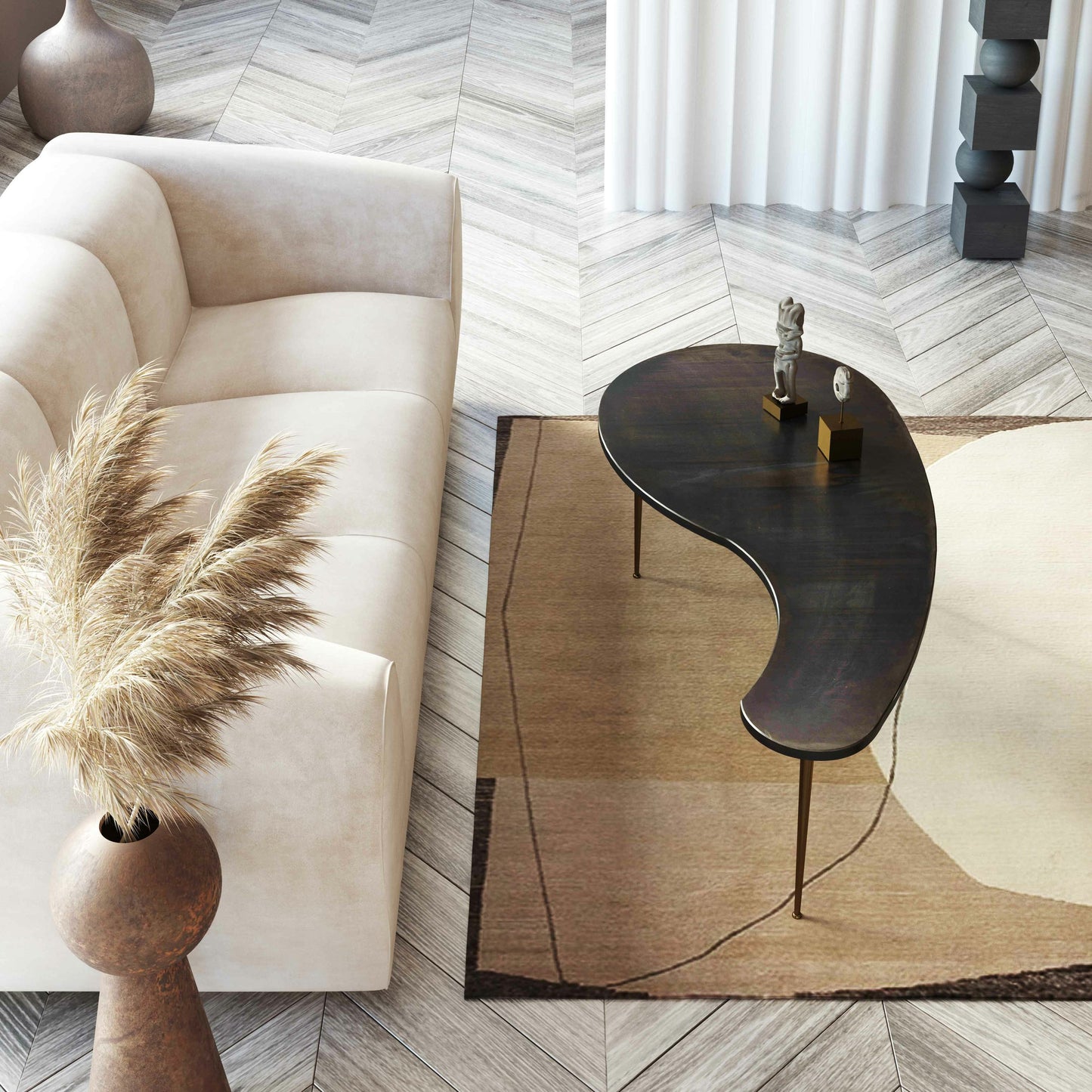 013 SR-833821 | Lifestyle | Emmet Velvet Sofa by TOV Furniture. Made from velvet in a transitional style.