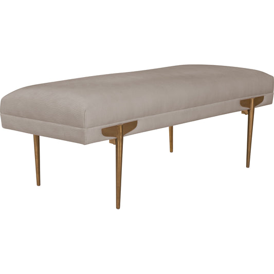 Brno Bench by TOV Furniture. Made from velvet in a transitional style.