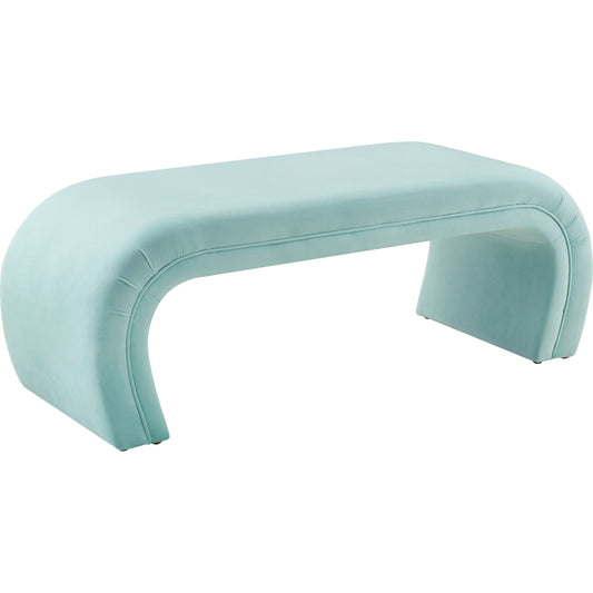 Kenya Bench by TOV Furniture. Made from velvet in a modern style.