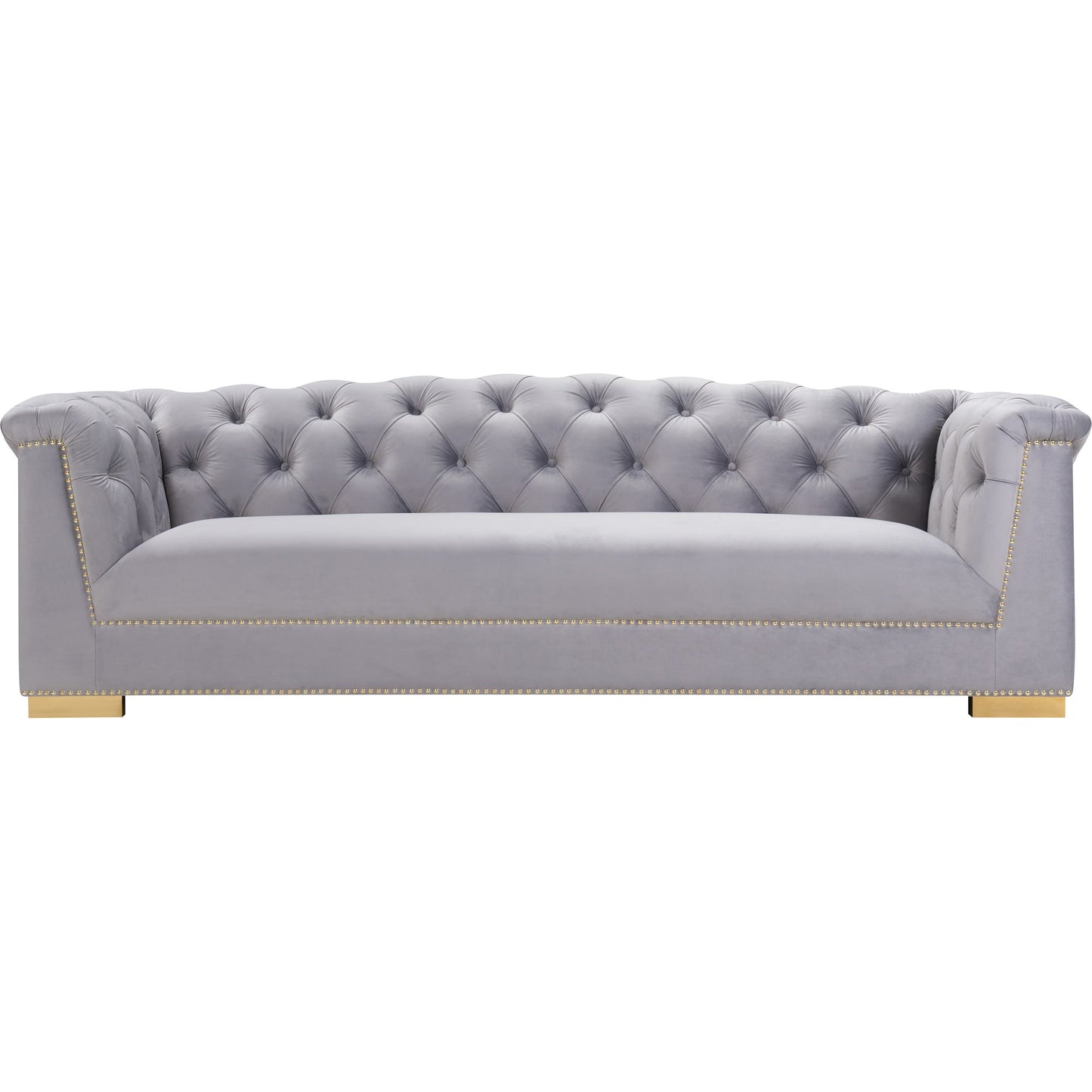 005 SR-389631 | Additional Silo | Farah Classic Sofa by TOV Furniture. Made from velvet in a traditional style.