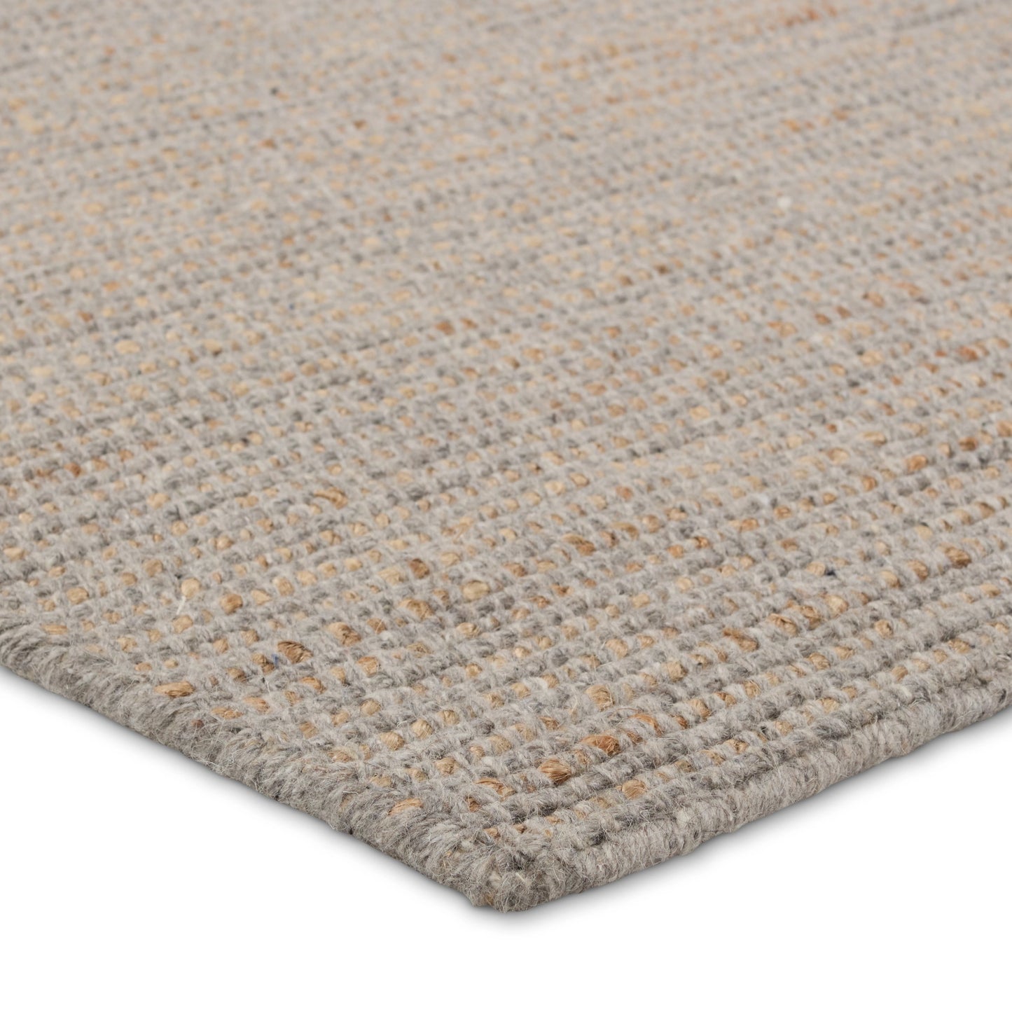 002 SI-1973881,SI-1973882,SI-1973883,SI-1973884,SI-1973886 | Closeup | Topo TPO04 Rug by Jaipur Living in gray, brown. Made from 50% jute, 20% wool, 10% viscose, 10% polyester, 10% cotton in a unique style.