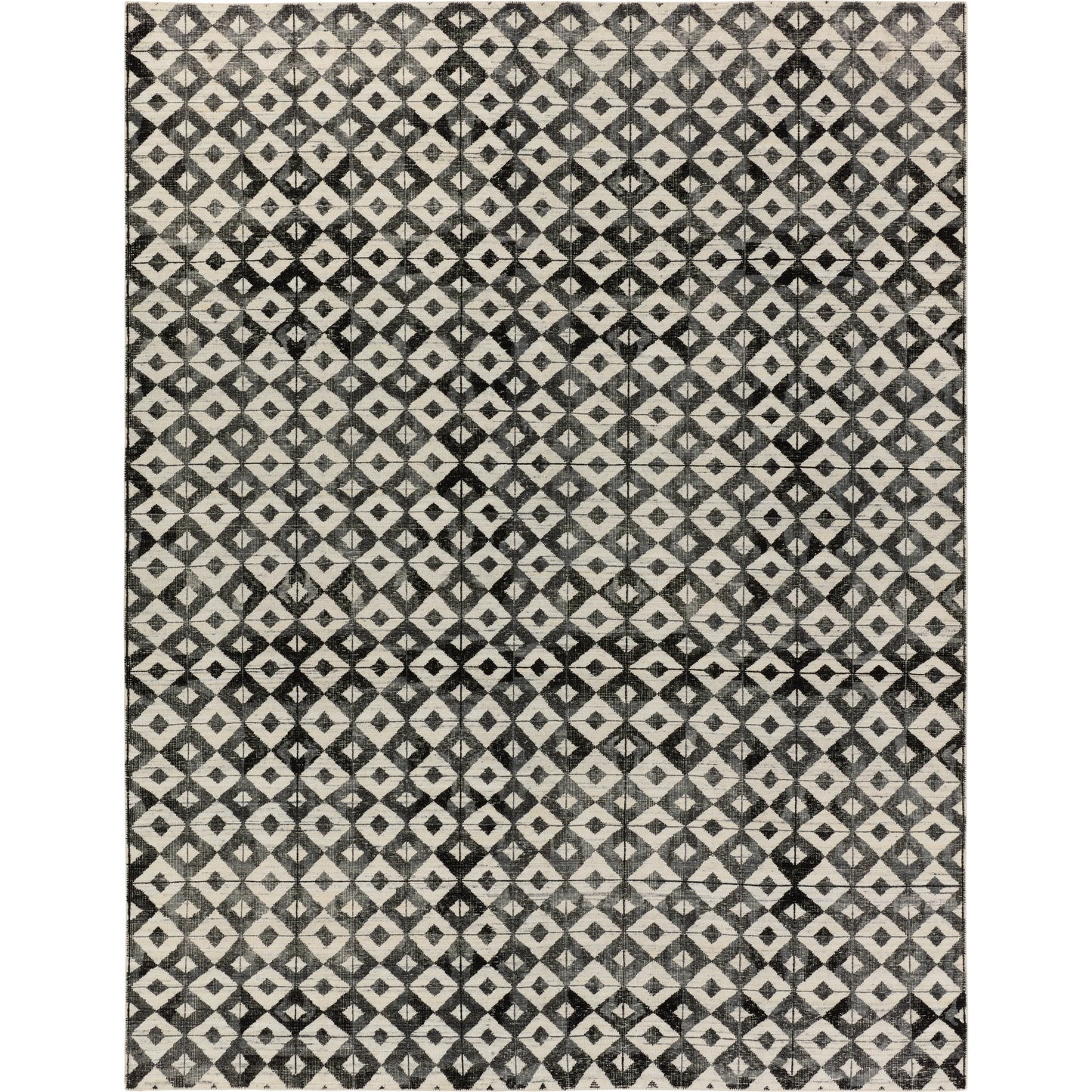 001 SI-1973897,SI-1973898,SI-1973899,SI-1973900,SI-1973901 | Primary Silo | Tessera by Verde Home Gem TSS03 Rug by Jaipur Living in black, cream. Made from 100% wool in a unique style.