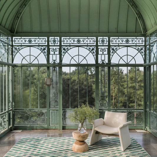 Tessera by Verde Home TSS04 Rug by Jaipur Living in green, cream. Made from 100% wool in a unique style.