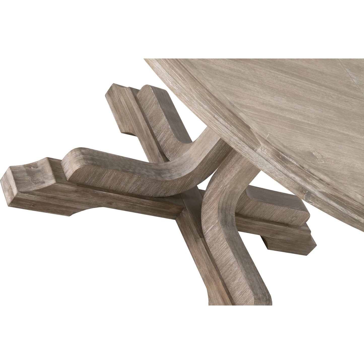 003 SR-387571 | Additional Silo | Torrey Dining Table by Essentials For Living in natural gray. Made from solid acacia, acacia veneer in a cottage & farmhouse style.