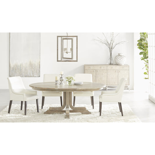 Torrey Dining Table by Essentials For Living in natural gray. Made from solid acacia, acacia veneer in a cottage & farmhouse style.