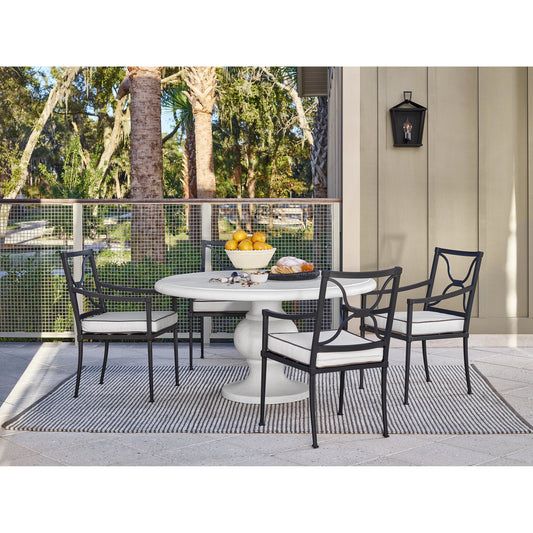 Seneca Dining Chair by Coastal Living by Universal Furniture in stainless steel and charcoal. Made from unique in a modern style.