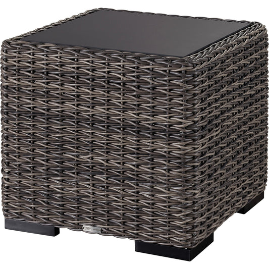 Montauk Square End Table by Coastal Living by Universal Furniture in stainless steel and tawney. Made from unique in a coastal style.