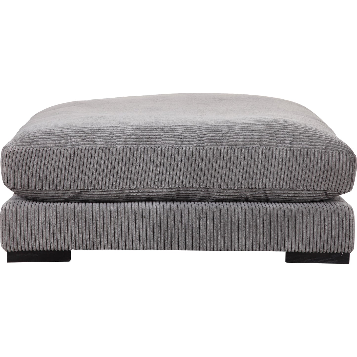 002 SR-386872 | Additional Silo | Tumble Ottoman by Moe's Home Collection in dark gray. Made from upholstery: 100% polyester, solid eucalyptus wood frame, plywood, upholstery foam in a modern style.