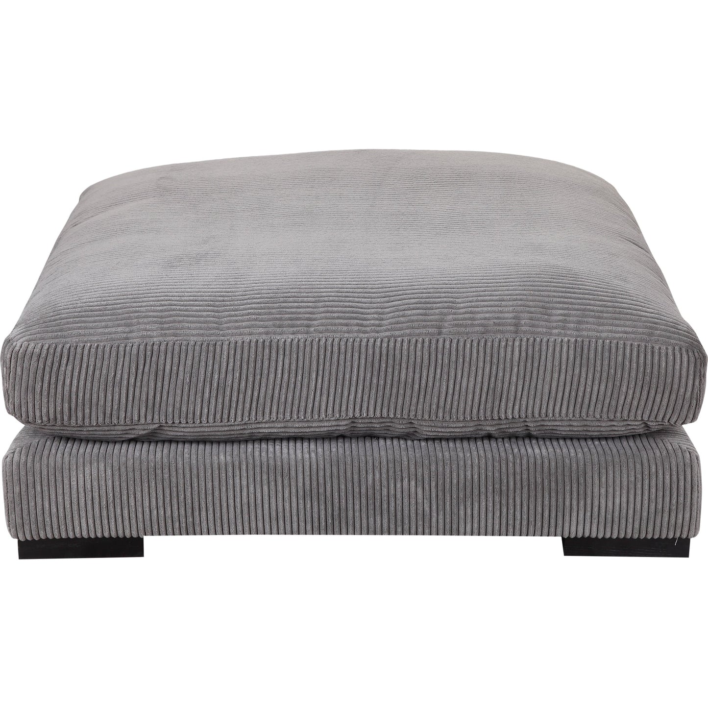 004 SR-386872 | Additional Silo | Tumble Ottoman by Moe's Home Collection in dark gray. Made from upholstery: 100% polyester, solid eucalyptus wood frame, plywood, upholstery foam in a modern style.
