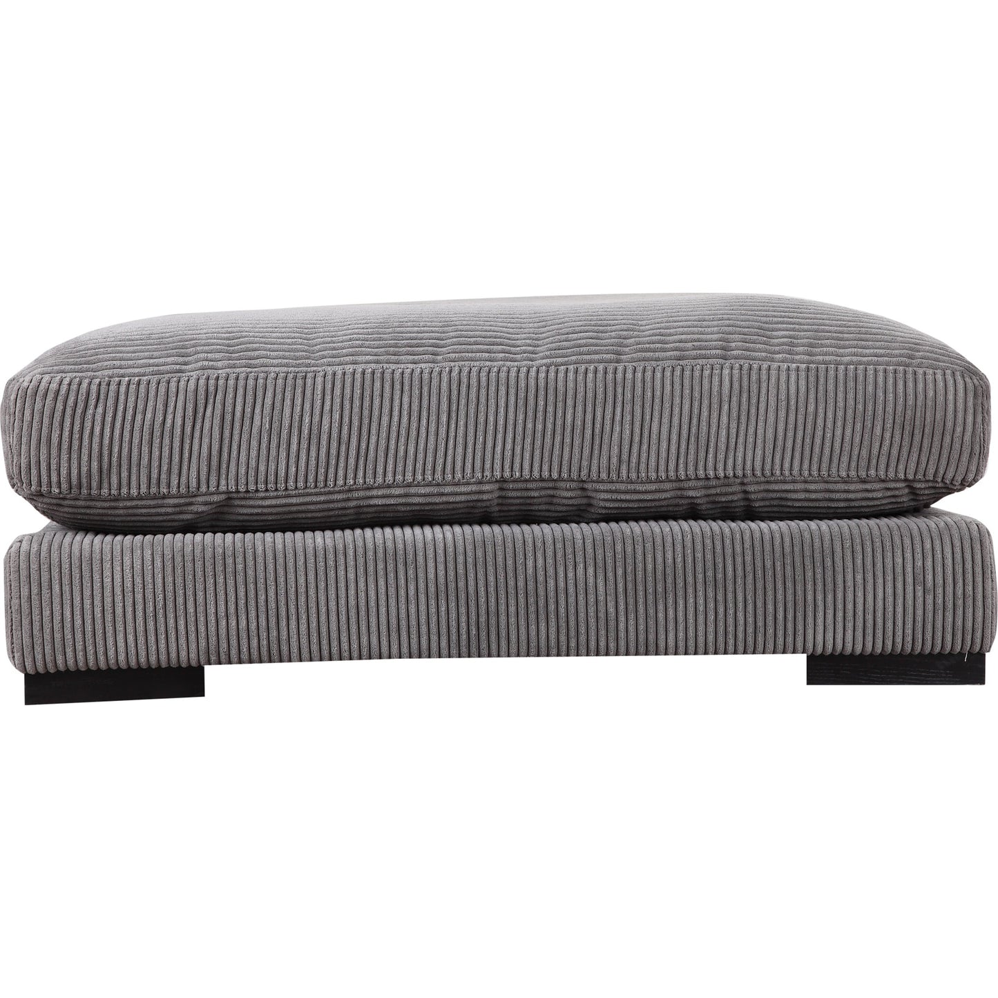 005 SR-386872 | Additional Silo | Tumble Ottoman by Moe's Home Collection in dark gray. Made from upholstery: 100% polyester, solid eucalyptus wood frame, plywood, upholstery foam in a modern style.