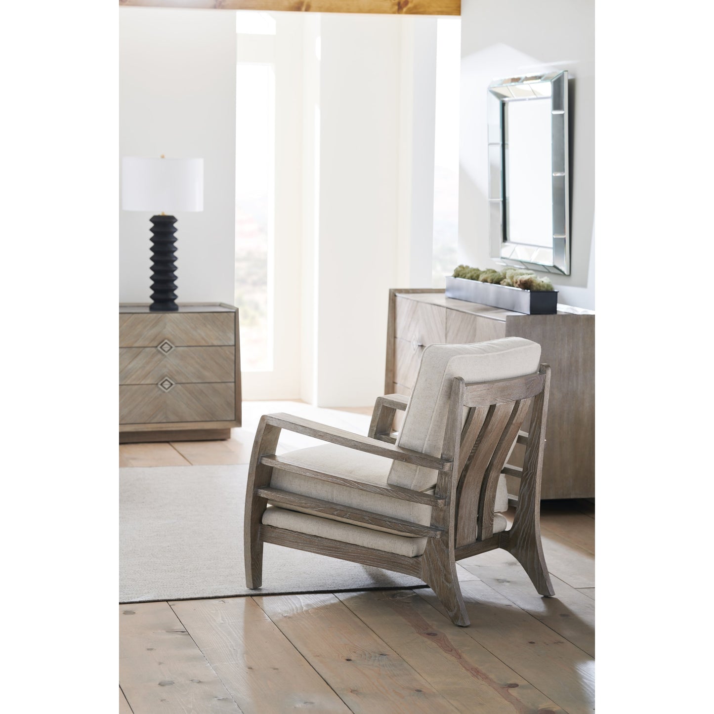 003 SR-845858 | Lifestyle | Slatitude by Caracole in natural and ash driftwood. Made from spruce in a coastal style.