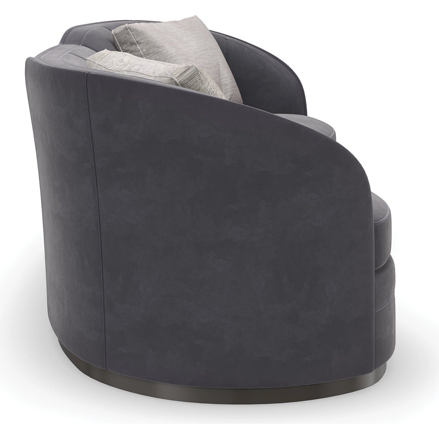 005 SI-1955996 | Additional Silo | Eclipse Sofa by Caracole in dark chocolate, charcoal, grey, ivory and charcoal, dark chocolate. Made from birch in a modern style.