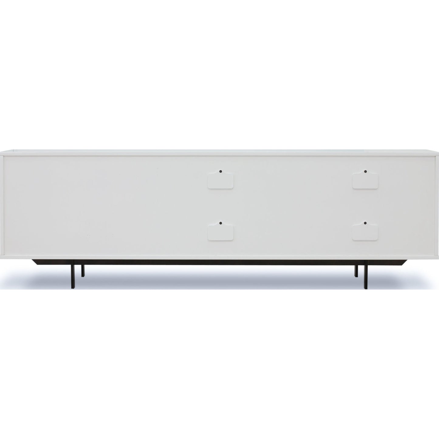 003 S-258383 | Additional Silo | Tucker Media Console by Four Hands in walnut, oil rubbed bronze. Made from walnut veneer, iron in a modern style.
