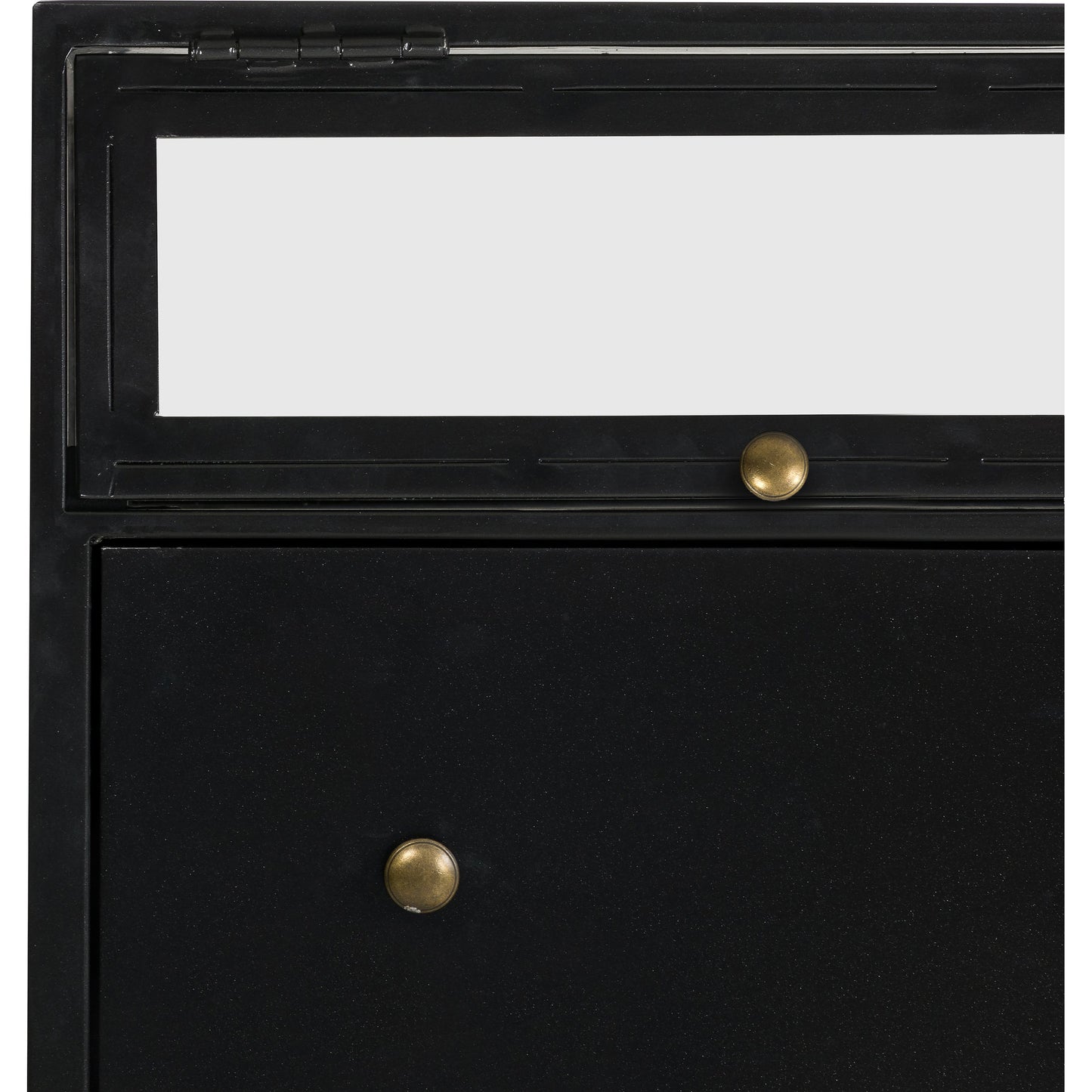 003 SR-810009 | Additional Silo | Shadow Box Desk by Four Hands in black. Made from iron in a modern style.