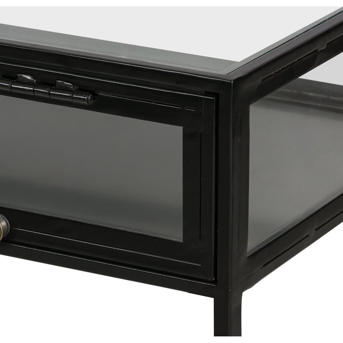 004 SR-810009 | Additional Silo | Shadow Box Desk by Four Hands in black. Made from iron in a modern style.