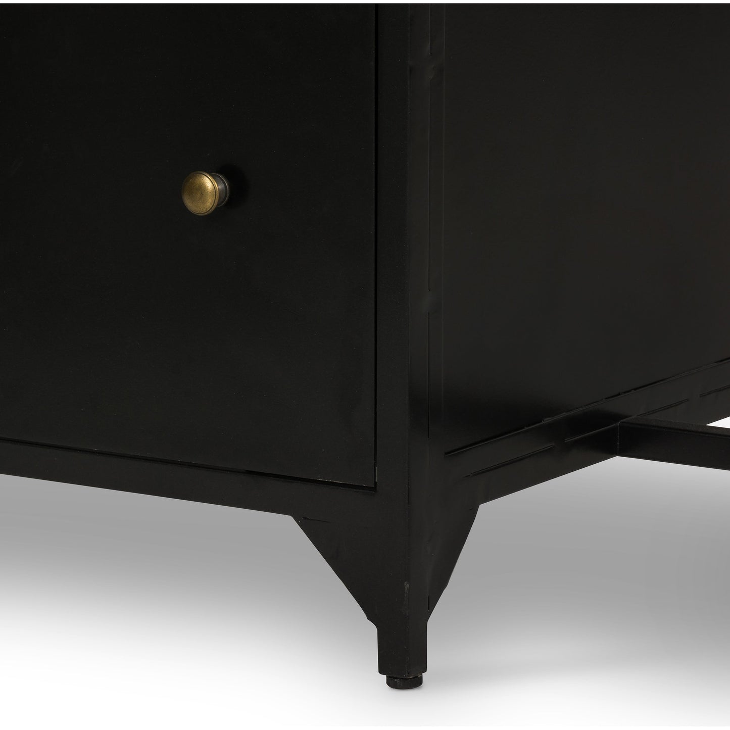 005 SR-810009 | Additional Silo | Shadow Box Desk by Four Hands in black. Made from iron in a modern style.
