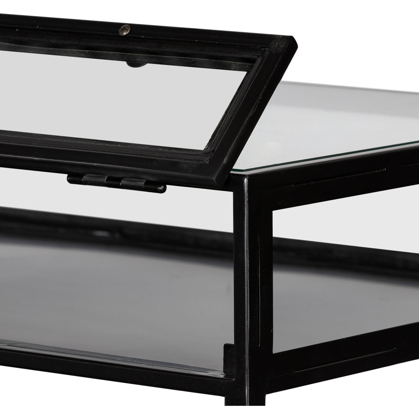 006 SR-810009 | Additional Silo | Shadow Box Desk by Four Hands in black. Made from iron in a modern style.