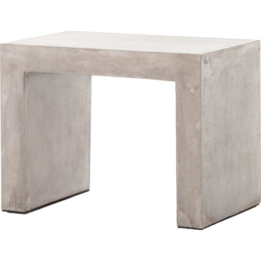 001 SR-369170 | Additional Silo | Parish Side Table by Four Hands in dark gray and gray concrete. Made from concrete in a modern style.