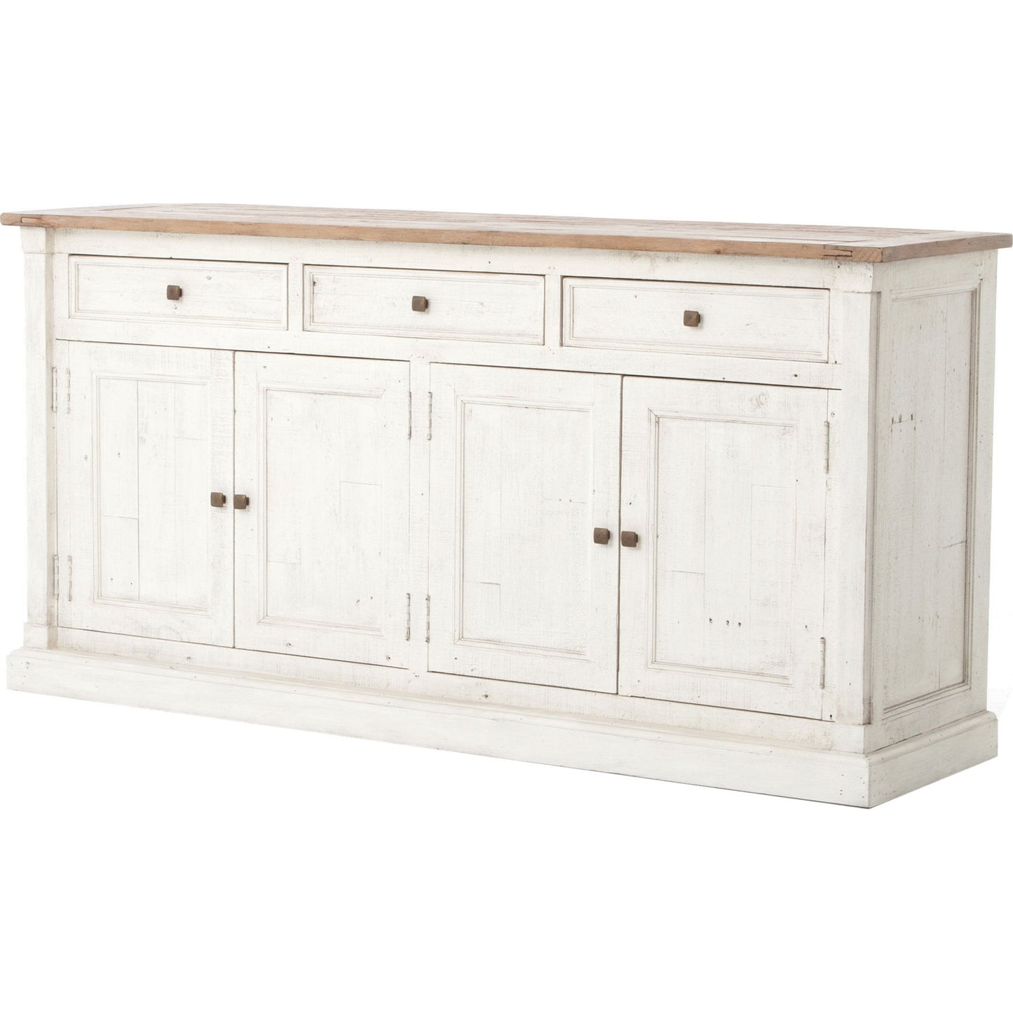 002 S-279237 | Additional Silo | Cintra Sideboard by Four Hands in limestone white, driftwood natural. Made from solid mixed reclaimed wood in a cottage & farmhouse style.