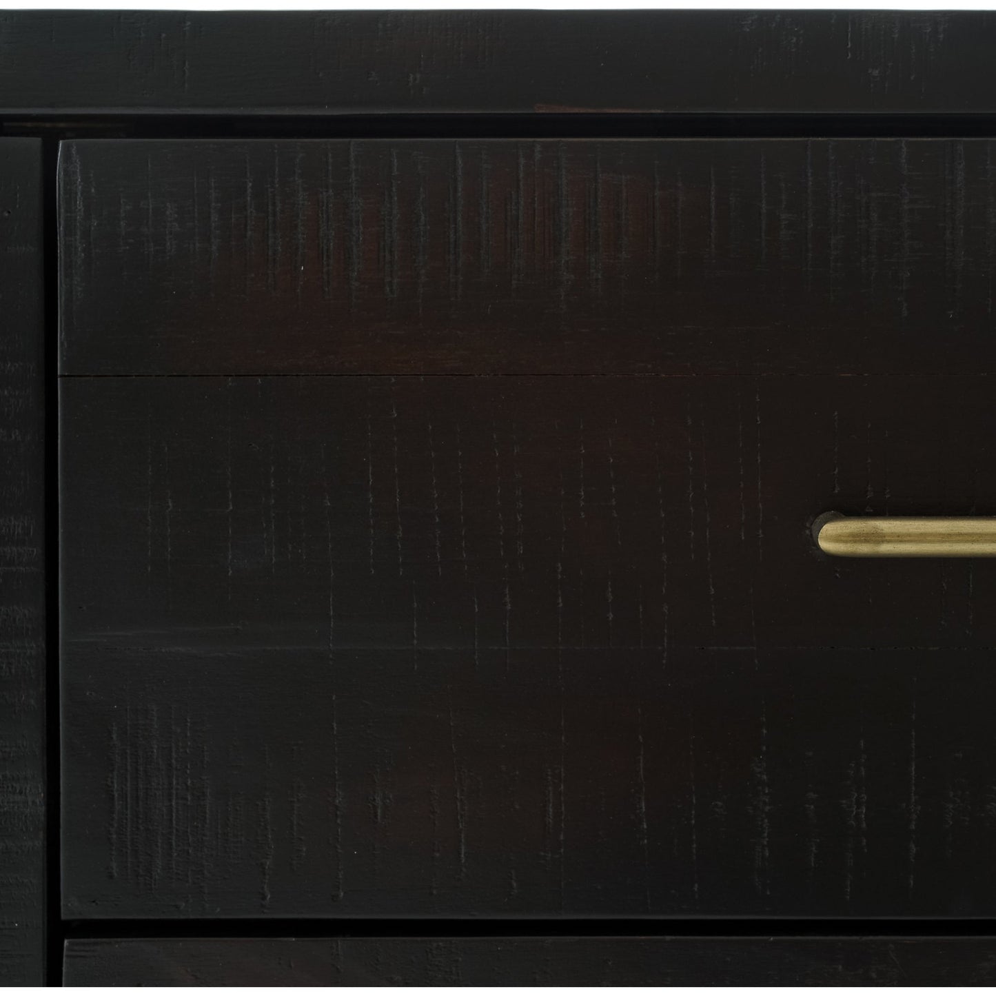 002 S-279530 | Additional Silo | Suki Large Media Console by Four Hands in burnished black. Made from resawn mixed wood, mixed wood solid in a modern style.