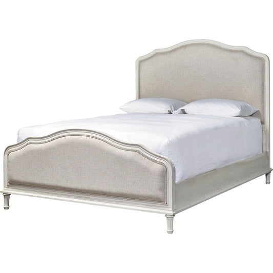 Curated Amity Bed by Universal Furniture in champagne and cotton. Made from 50% viscose, 30% polyester, 20% linen in a cottage & farmhouse style.