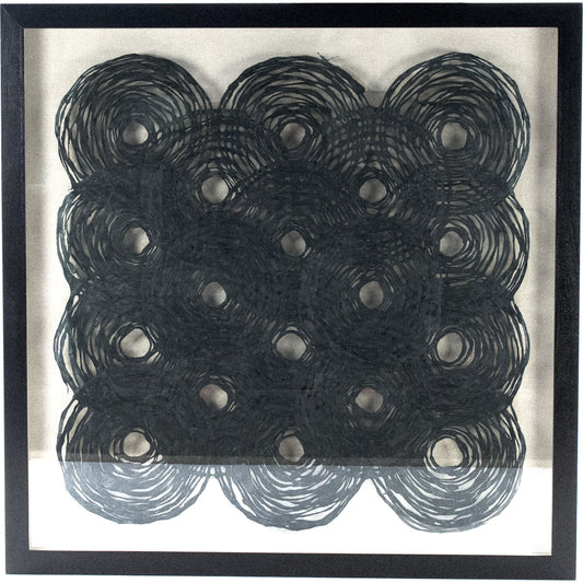 Abstract Paper Art Frame by Zentique in fir wood, glass. Made from mdf, glass in a modern style.