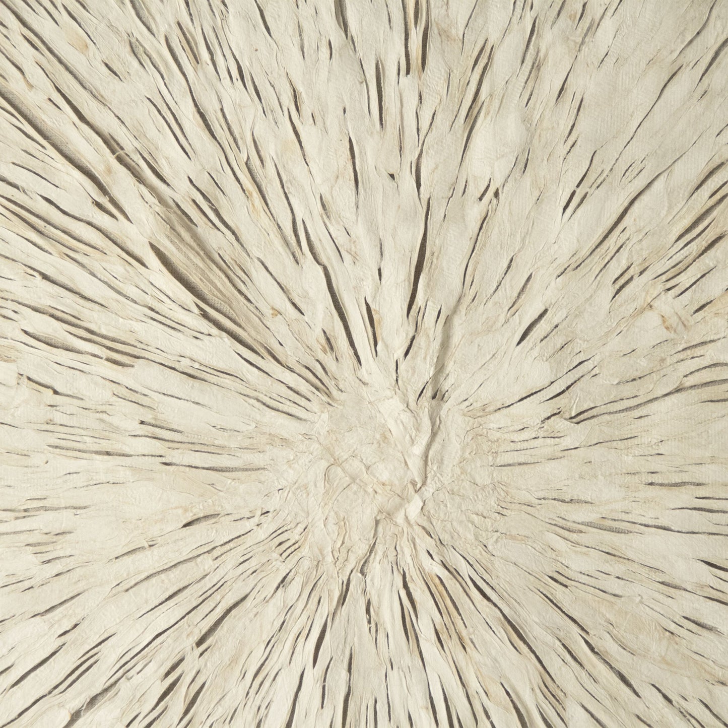 003 S-338631 | Closeup | Abstract Burst Paper Framed Art by Zentique in off-white paper on neutral background and fir wood, glass. Made from mdf, glass in a modern style.
