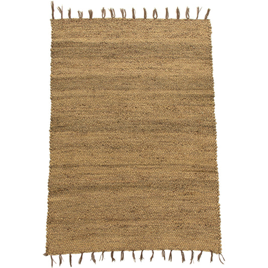 Area Rug by Zentique in brown and water hyacinth. Made from unique in a cottage & farmhouse style.