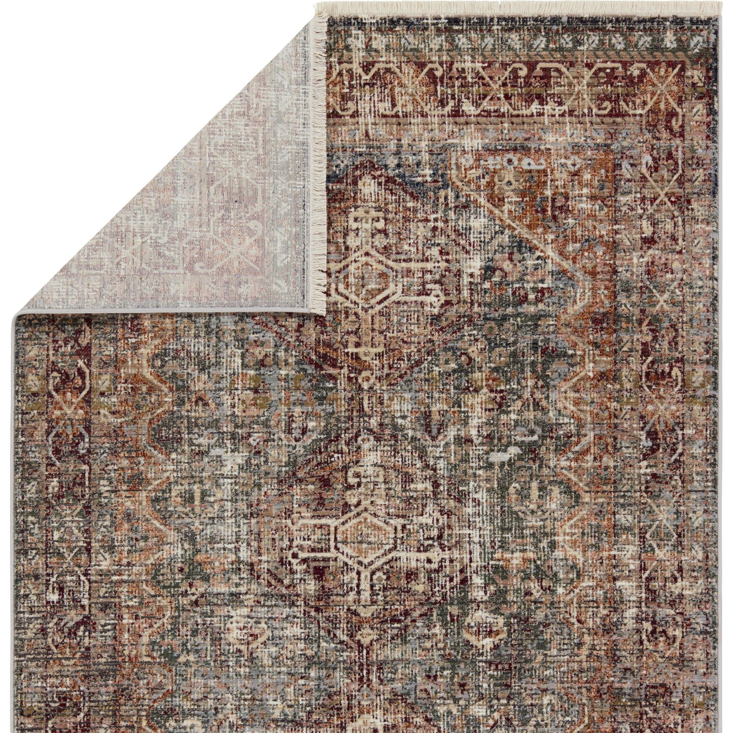 004 SI-1973911,SI-1973912,SI-1973913,SI-1973914,SI-2444860 | Closeup | Zefira ZFA16 Rug by Jaipur Living in red, blue. Made from 100% polypropylene in a unique style.