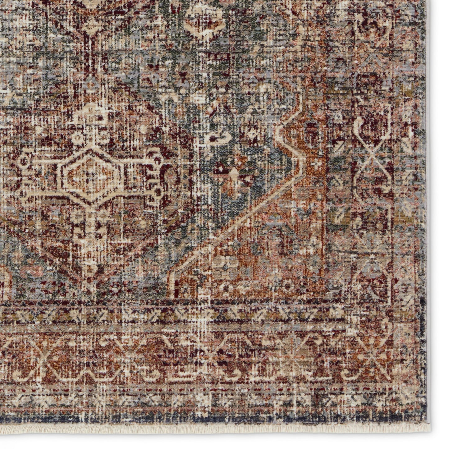 005 SI-1973911,SI-1973912,SI-1973913,SI-1973914,SI-2444860 | Closeup | Zefira ZFA16 Rug by Jaipur Living in red, blue. Made from 100% polypropylene in a unique style.