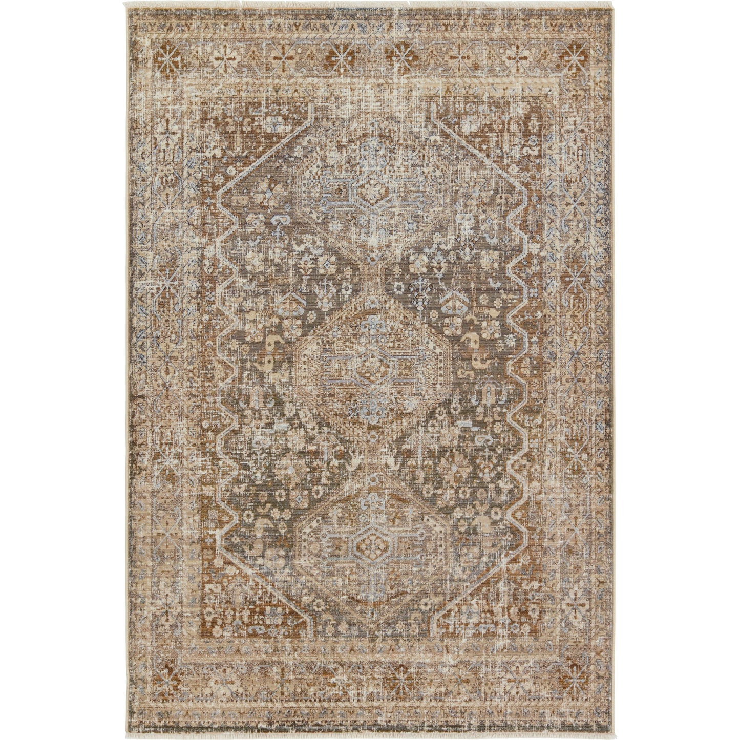 001 SI-1973915,SI-1973916,SI-1973917,SI-1973918,SI-2444861 | Primary Silo | Zefira ZFA17 Rug by Jaipur Living in tan, taupe. Made from 100% polypropylene in a unique style.