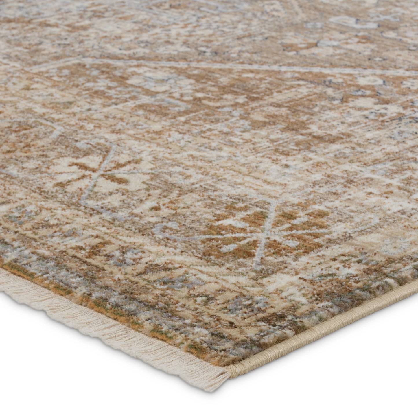 002 SI-1973915,SI-1973916,SI-1973917,SI-1973918,SI-2444861 | Closeup | Zefira ZFA17 Rug by Jaipur Living in tan, taupe. Made from 100% polypropylene in a unique style.