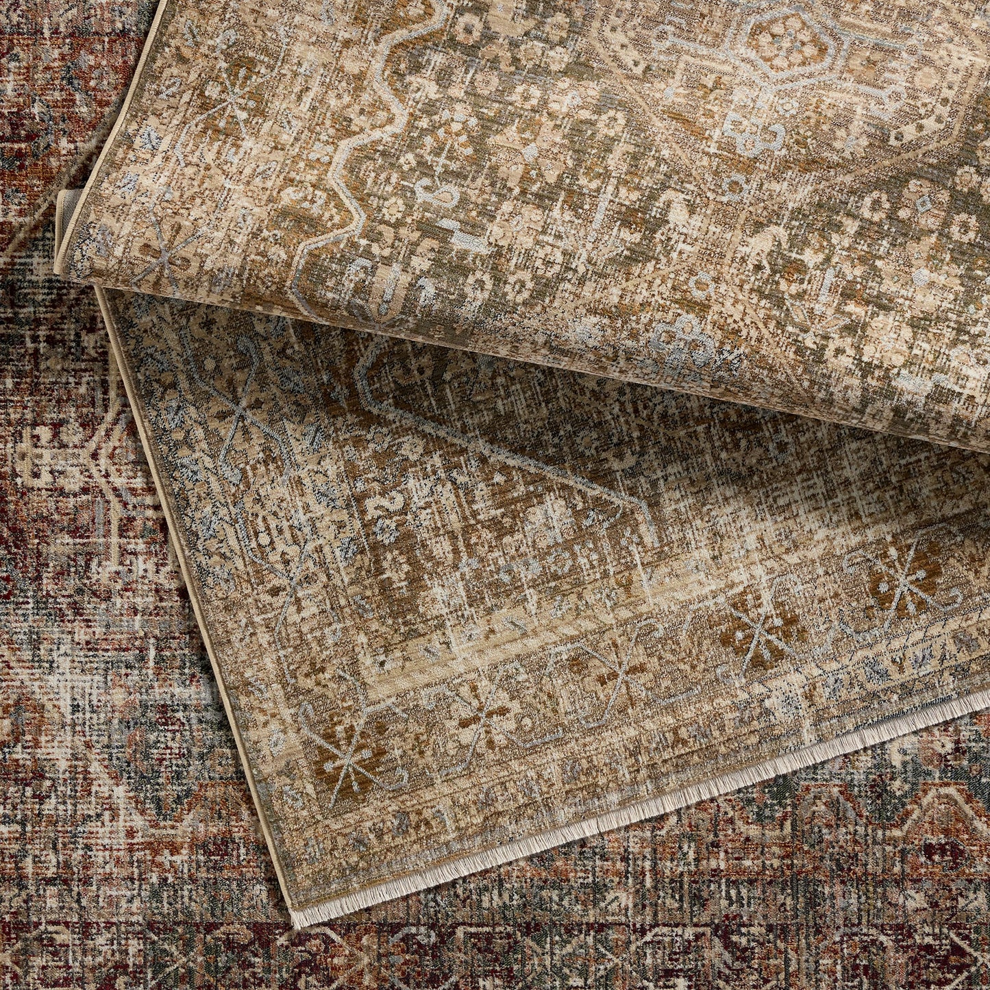 006 SI-1973915,SI-1973916,SI-1973917,SI-1973918,SI-2444861 | Lifestyle | Zefira ZFA17 Rug by Jaipur Living in tan, taupe. Made from 100% polypropylene in a unique style.