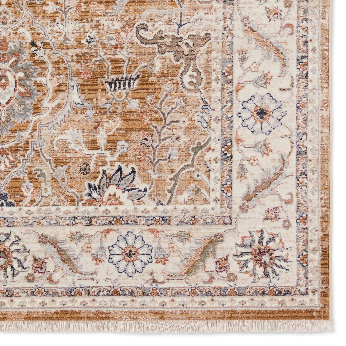 004 SI-1973919,SI-1973920,SI-1973921,SI-1973922 | Closeup | Zefira ZFA18 Rug by Jaipur Living in brown, cream. Made from 100% polypropylene in a unique style.