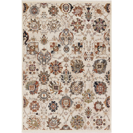 001 SI-1973927,SI-1973928,SI-1973929,SI-1973930 | Primary Silo | Zefira ZFA20 Rug by Jaipur Living in cream, multicolor. Made from 100% polypropylene in a unique style.