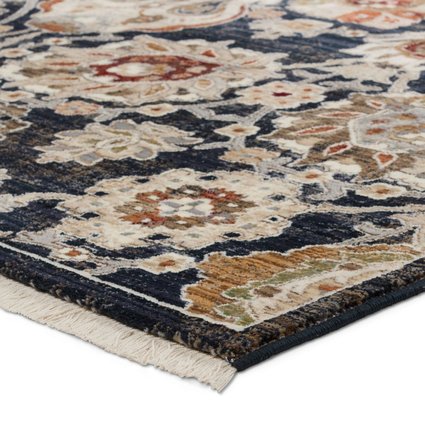 002 SI-1973931,SI-1973932,SI-1973933,SI-1973934 | Closeup | Zefira ZFA21 Rug by Jaipur Living in blue, cream. Made from 100% polypropylene in a unique style.
