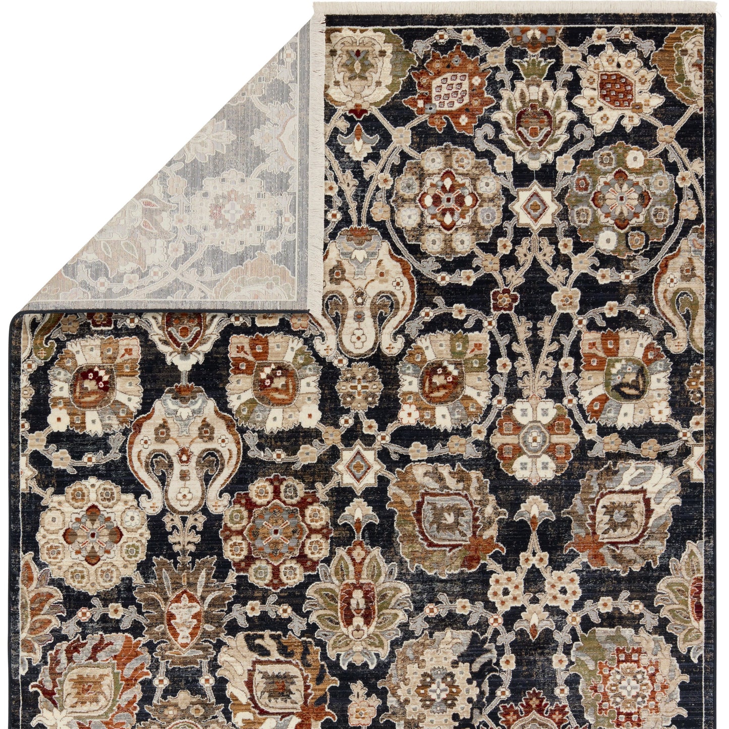003 SI-1973931,SI-1973932,SI-1973933,SI-1973934 | Closeup | Zefira ZFA21 Rug by Jaipur Living in blue, cream. Made from 100% polypropylene in a unique style.