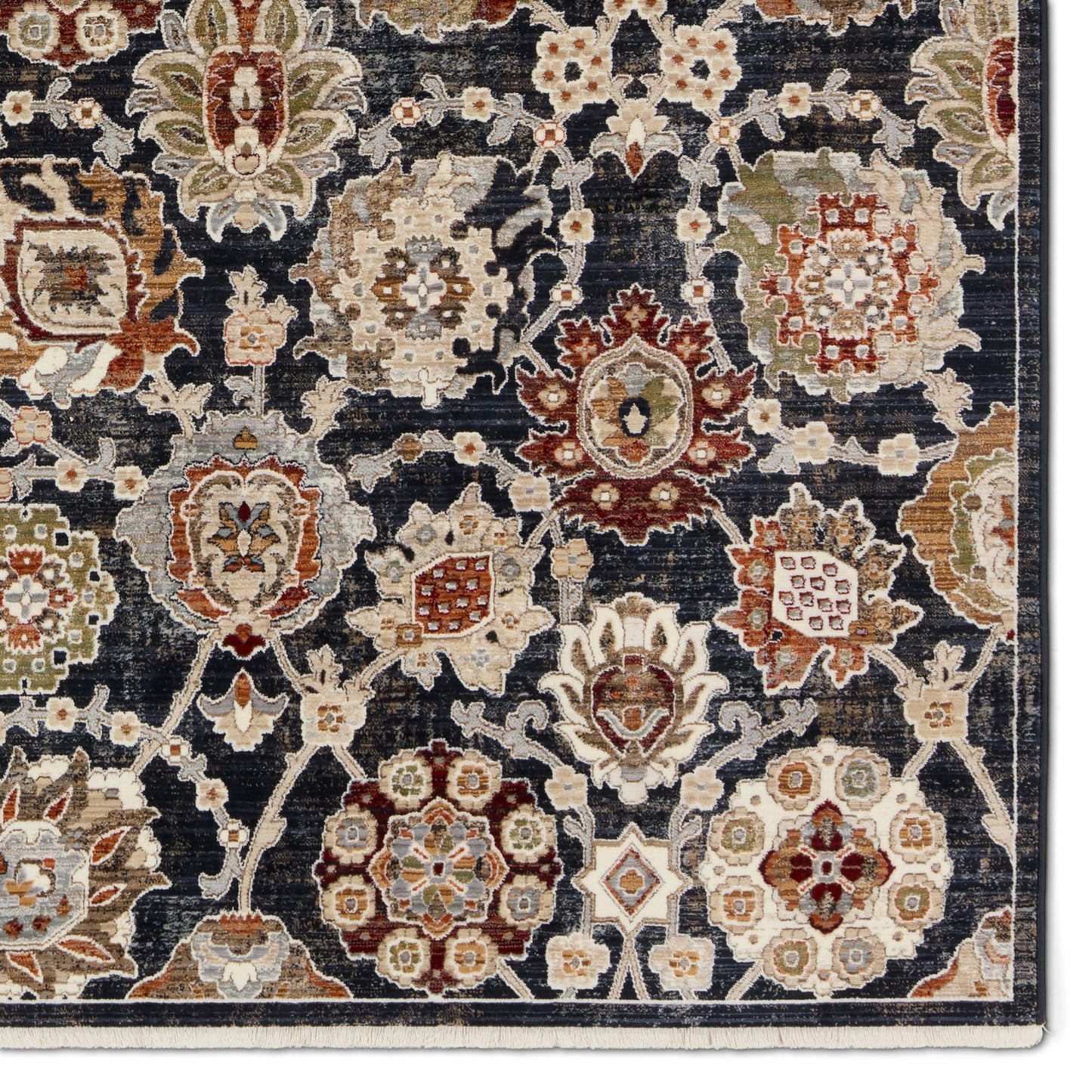 004 SI-1973931,SI-1973932,SI-1973933,SI-1973934 | Closeup | Zefira ZFA21 Rug by Jaipur Living in blue, cream. Made from 100% polypropylene in a unique style.