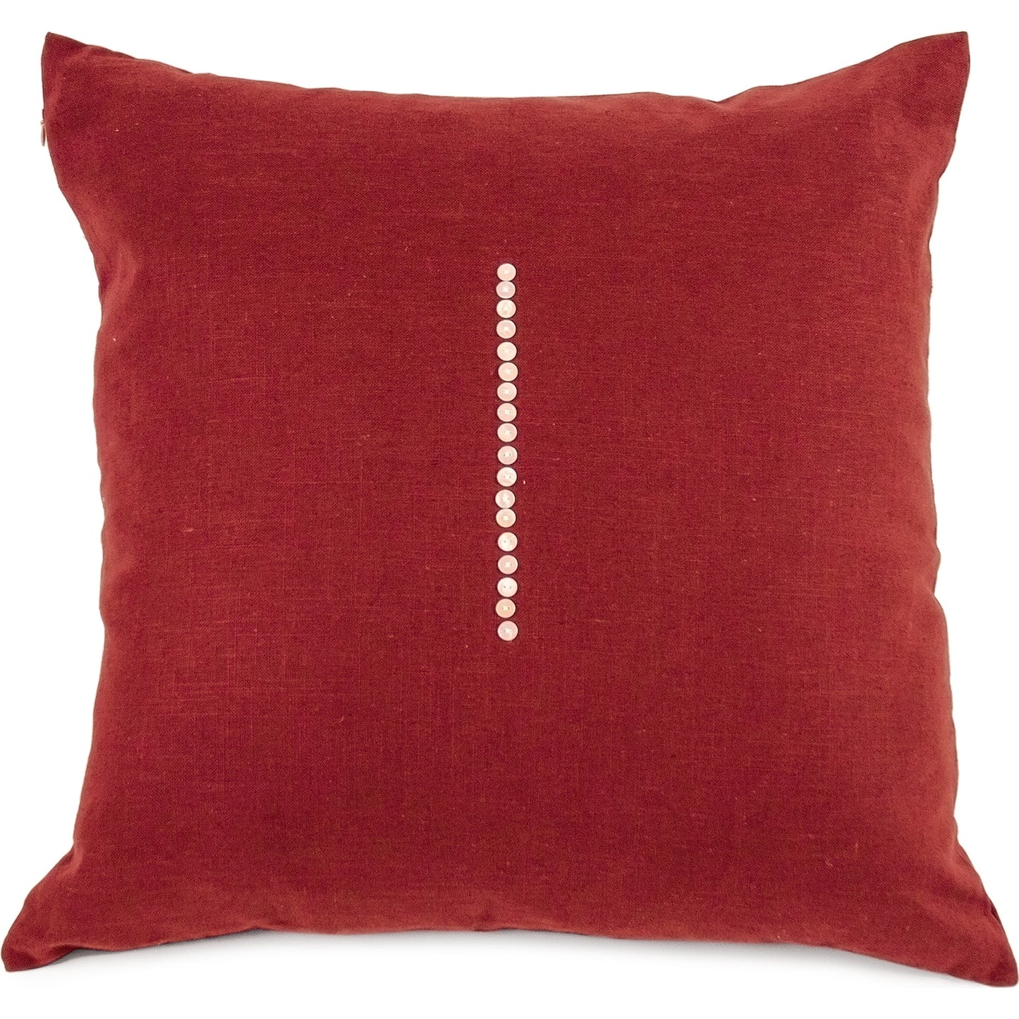 001 S-337026,S-337027 | Additional Silo | Deep Red Pillow by Zentique in deep red and linen. Made from unique in a modern style.