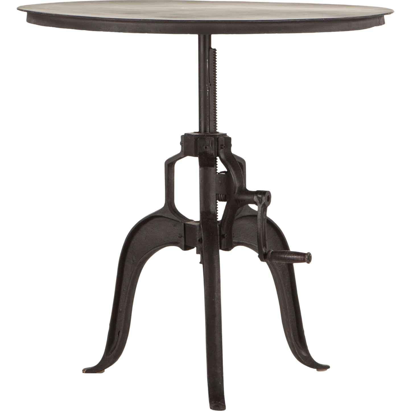 002 SR-876825,SR-876826 | Additional Silo | Artezia Industrial Adjustable Bistro Table by World Interiors in black and matte black. Made from cast iron in a rustic style.