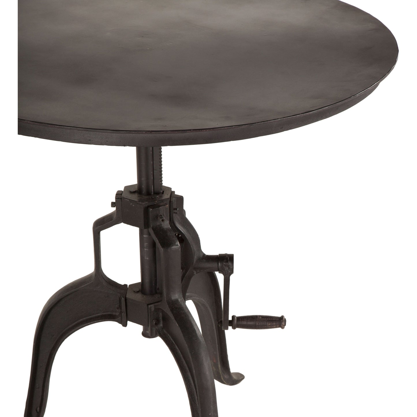 004 SR-876825,SR-876826 | Additional Silo | Artezia Industrial Adjustable Bistro Table by World Interiors in black and matte black. Made from cast iron in a rustic style.