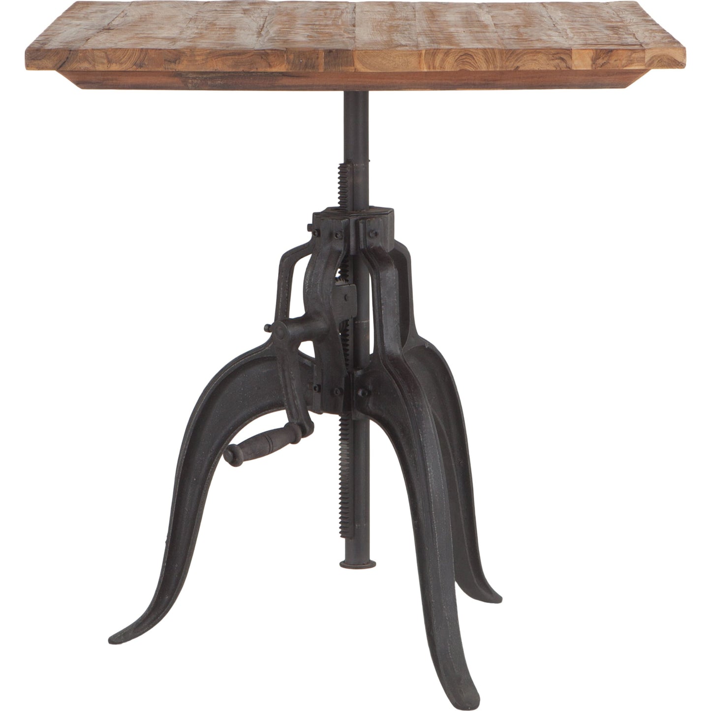 002 SR-876840 | Additional Silo | Artezia Adjustable Dining Table by World Interiors in brown and natural, matte black. Made from teak wood, iron in a modern style.