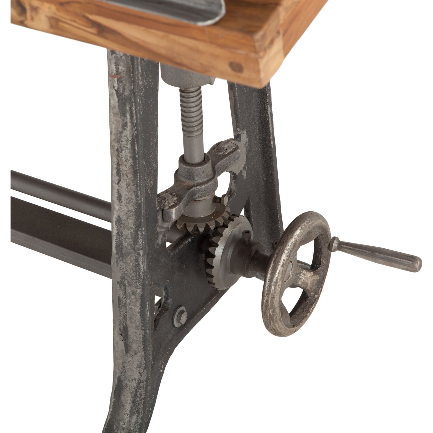 003 SR-876843 | Additional Silo | Artezia Industrial Drafting Desk by World Interiors in brown and natural, gunmetal. Made from teak wood, iron in a modern style.