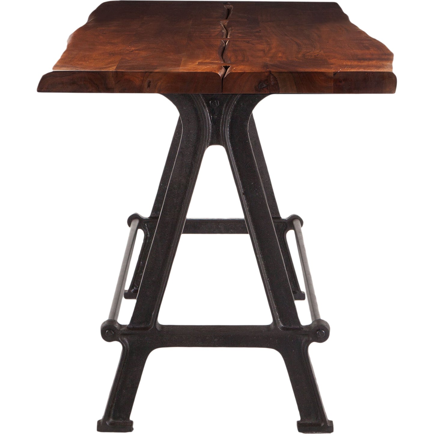004 SR-876834 | Additional Silo | Artezia Gathering Table by World Interiors in brown and walnut, antique zinc. Made from acacia wood, iron in a modern style.