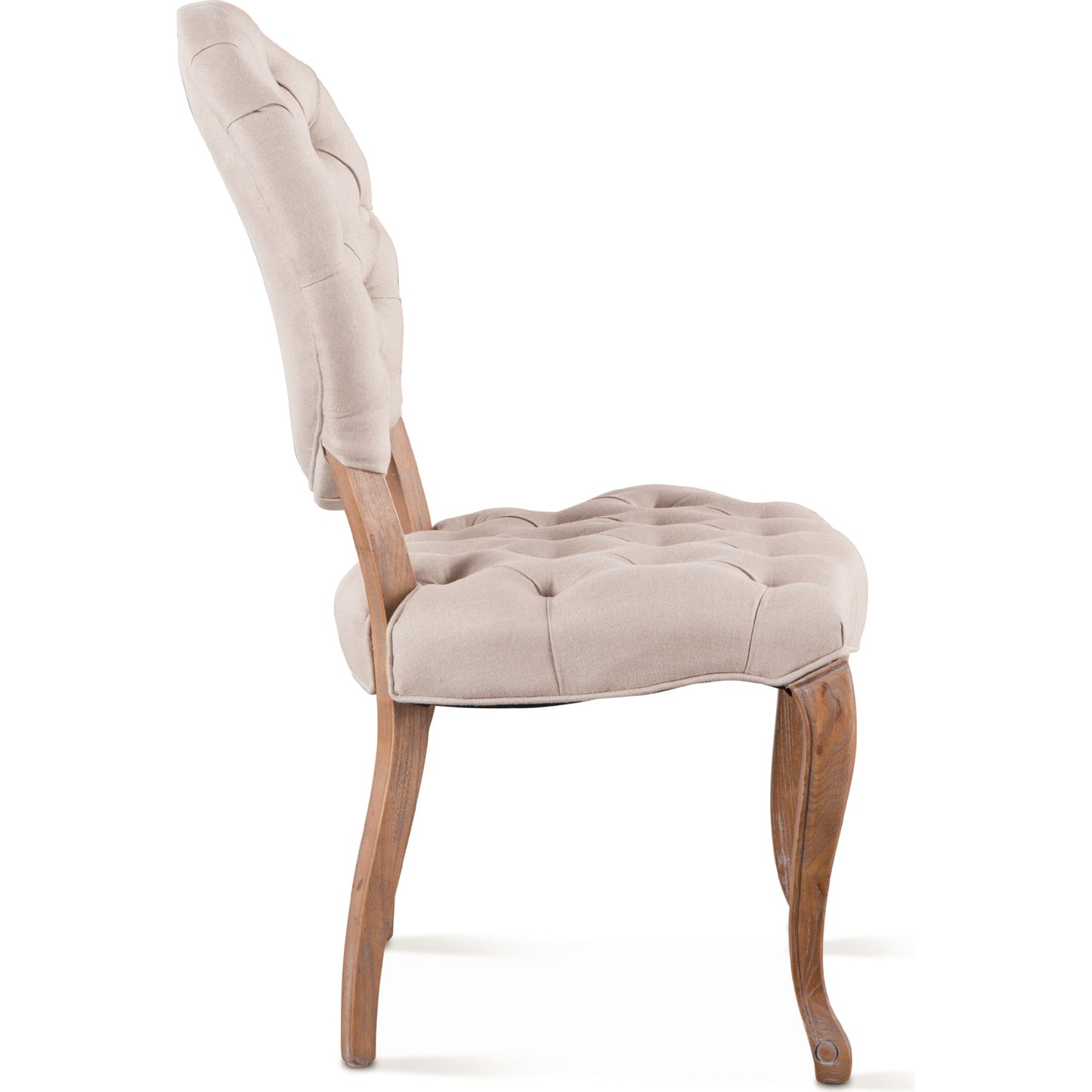 004 SR-877112 | Additional Silo | Portia Linen Chairs by World Interiors in off-white and whitewash. Made from linen, cotton, polyester blend fabric, oak wood in a traditional style.