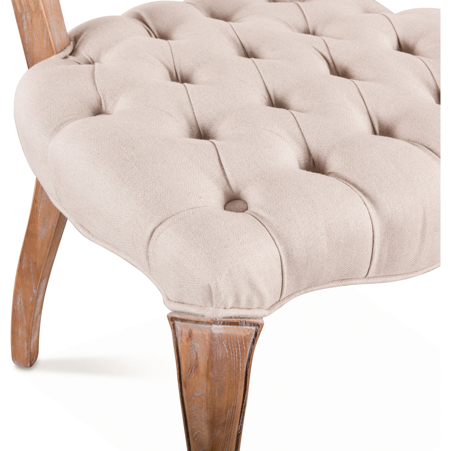 003 SR-877112 | Additional Silo | Portia Linen Chairs by World Interiors in off-white and whitewash. Made from linen, cotton, polyester blend fabric, oak wood in a traditional style.