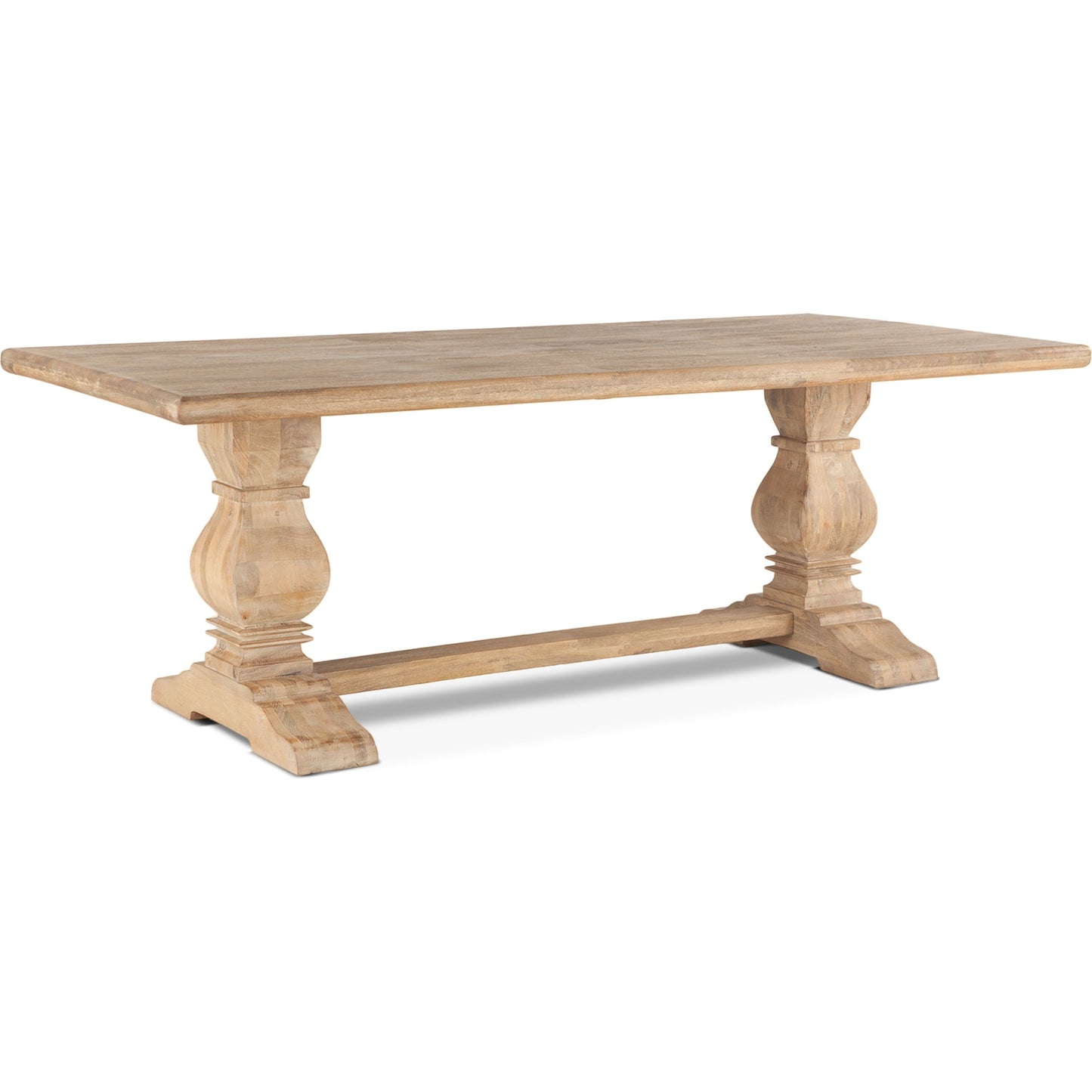 001 SR-877103,SR-877104,SR-877105 | Additional Silo | Pengrove Dining Table by World Interiors in light brown and antique oak. Made from mango wood in a cottage & farmhouse style.